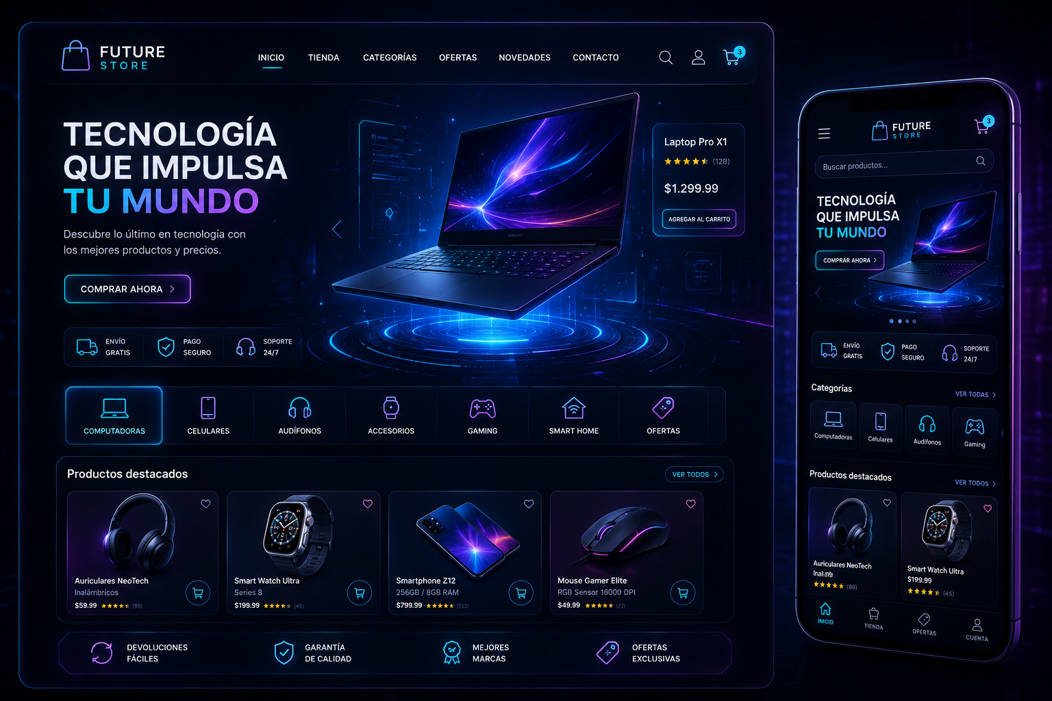 Diseño y desarrollo de tiendas online AWORDS